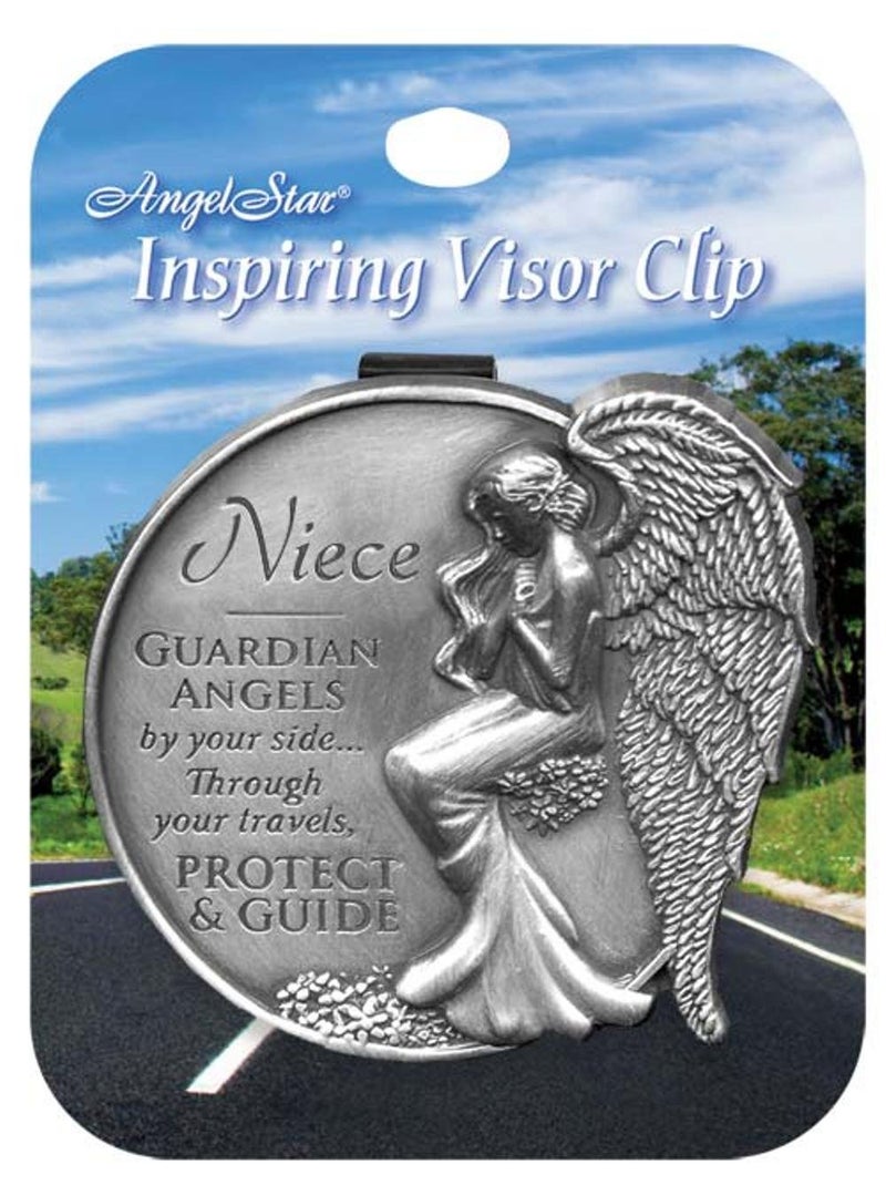 Angelstar 15688 Niece Guardian Angel Visor Clip Accent, 2-1/2-Inch, Silver - Image 3